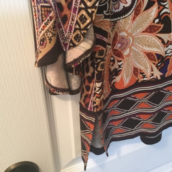 Womens Chico’s boho 3/4 bell sleeve top - Picture 3 of 4